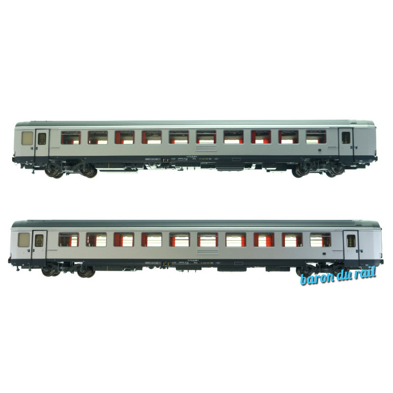 Set 2 voitures Vtu Affrètement PLC ép. V - SNCF - HO 1/87 - LS Models 40996