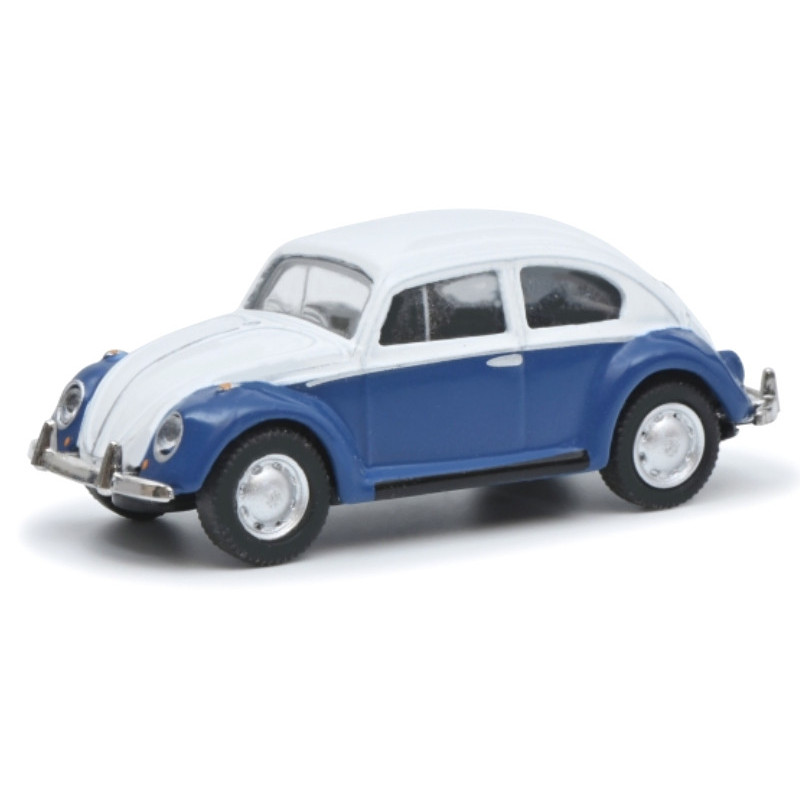 Volkswagen Coccinelle bleu-blanc - HO 1/87 - SCHUCO 452670600