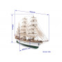 Maquette bateau Gorch Fock - bois - 1/95 - OCCRE 15003