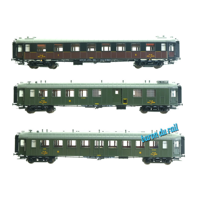 3x Voitures OCEM RA PLM Ep.II - HO 1/87 - REE VB-264