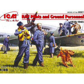 Pilotes et personnel au sol RAF - 1/48 - ICM 48081