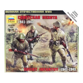ZVEZDA 6103 - 1/72 - Infanterie soviétique 1941-1943
