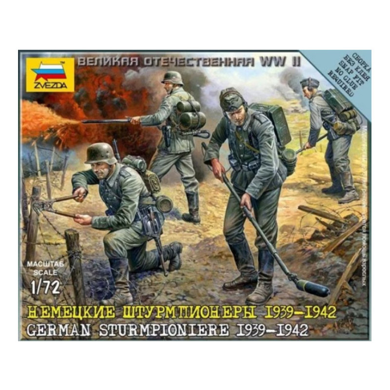 ZVEZDA 6110 - 1/72 - Sturmpionière allemand 1939-1942