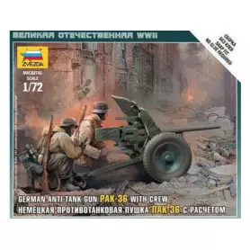 ZVEZDA 6114 - 1/72 - Canon antichar allemand Pak-36 avec équipage