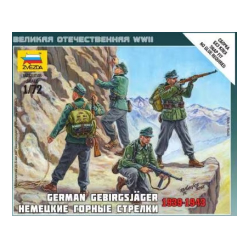 ZVEZDA 6154 - 1/72 - Gebirgsjäger allemand