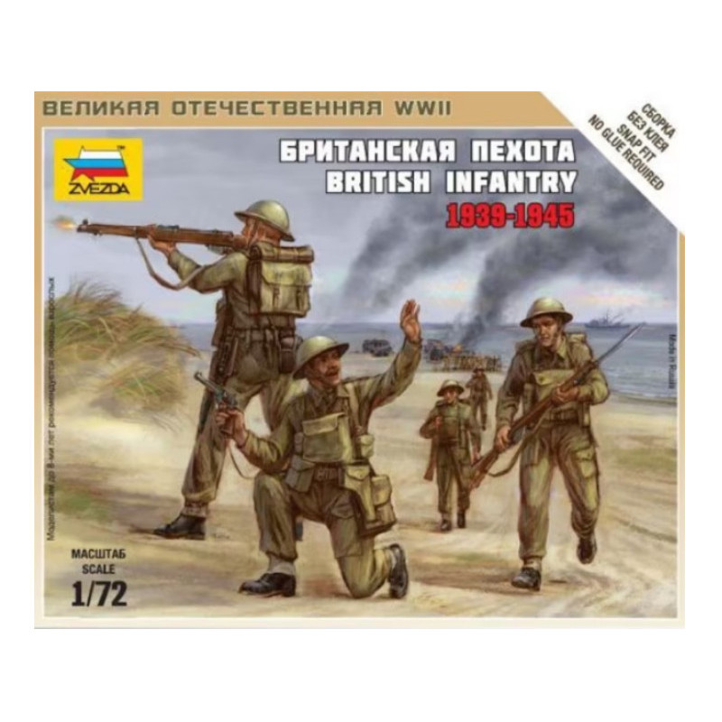 ZVEZDA 6166 - 1/72 - Infanterie britannique