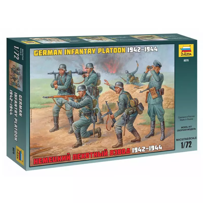 Peloton d'infanterie allemand 1942-1944 - 1/72 - ZVEZDA 8078