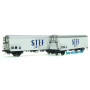 Coffret de 2 wagons lbes STEF SNCF ép. IV - HO 1/87 - LS Models 30236