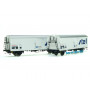 Coffret de 2 wagons lbes STEF moderne SNCF ép. IV - HO 1/87 - LS Models 30237