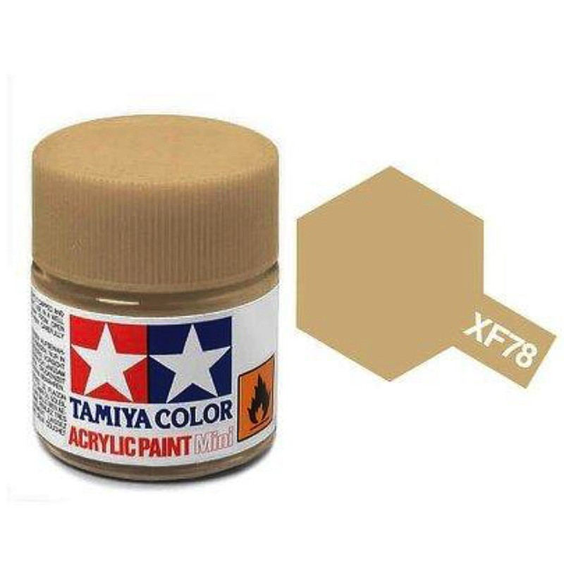 Tamiya XF-78 - bois clair - wooden teck tan - pot acrylique 10 ml