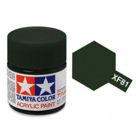 Tamiya XF-81 - vert foncé - dark green 2 - pot acrylique 10 ml