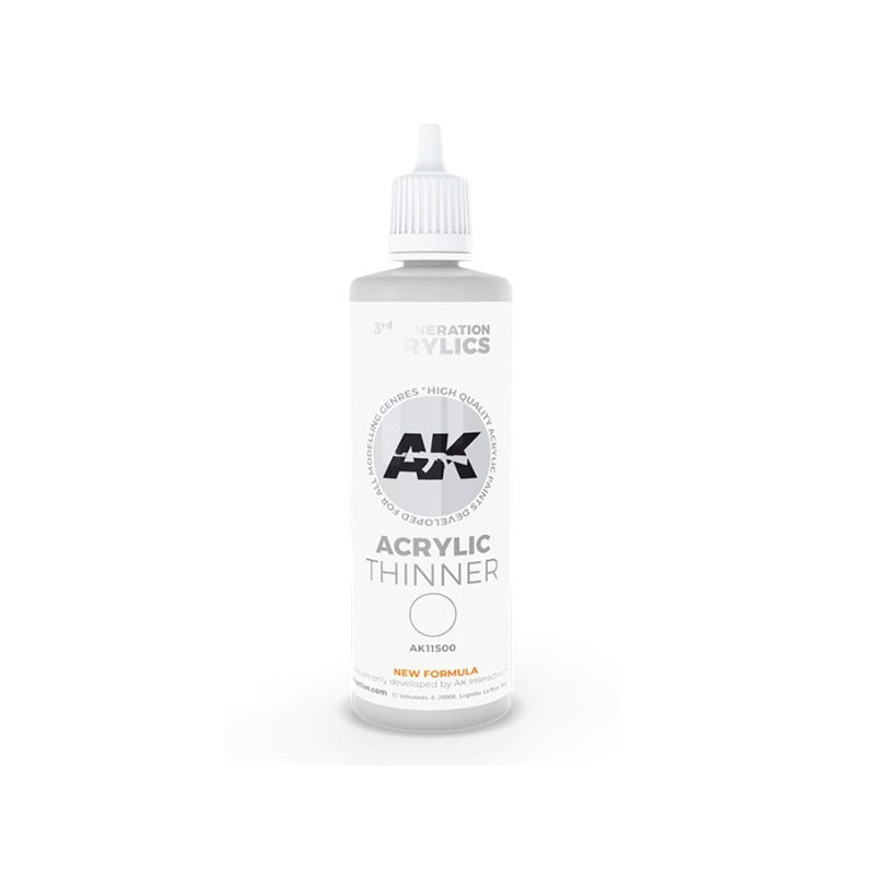 Diluant acrylique Thinner 100 ml - AK INTERACTIVE AK11500
