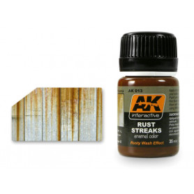 Effet rouille Rust Streaks 35ml - AK INTERACTIVE AK013