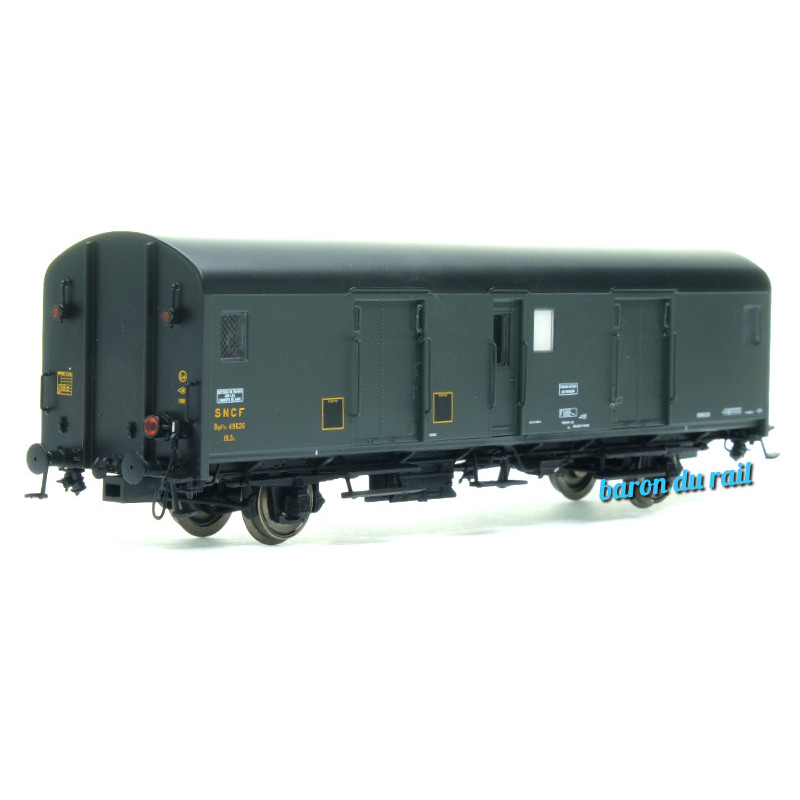 Fourgon Dqd2m feux fin de convoi SNCF ép IIIcd - HO 1/87 - LS Models MW30312
