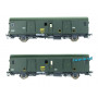 Set 2x fourgon Dd2ai feux fin de convoi SNCF ép IVa - HO 1/87 - LS Models MW30318