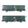 Set 2x fourgon Dd2ai feux fin de convoi SNCF ép IVa - HO 1/87 - LS Models MW30318