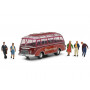 Bus Setra S6 + personnages - HO 1/87 - SCHUCO 452669200
