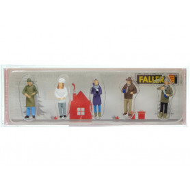 Marchands du marché de Noël - HO 1/87 - FALLER 151649