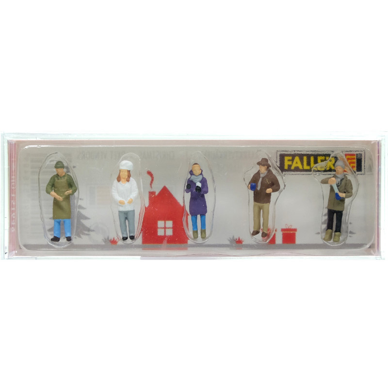 Marchands du marché de Noël - HO 1/87 - FALLER 151649