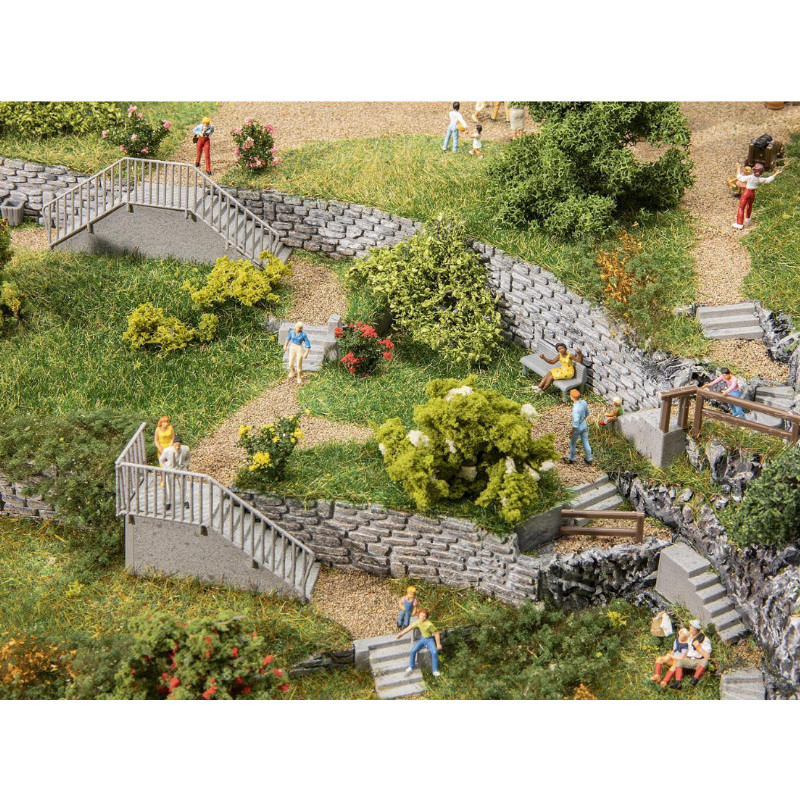 Kit d'escaliers divers - HO 1/87 - FALLER 180378