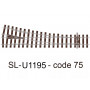 PECO SL-U1195 - Aiguillage moyen rayon à droite Unifrog code 75 - HO 1/87