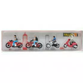 Motocyclistes - HO 1/87 - FALLER 151669