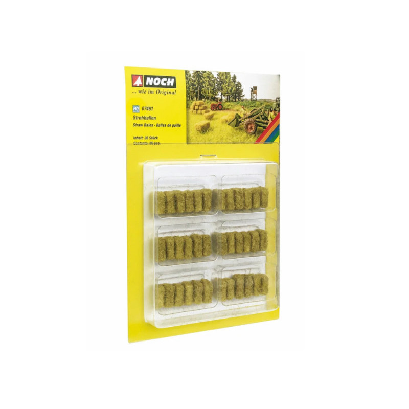36x bottes de paille - HO 1/87 - NOCH 07461