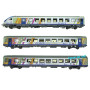 Set 3 voitures TER Alsace ép. VI - SNCF - HO 1/87 - LS Models 41231