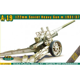 Canon lourd soviétique 122mm A-19 WWII - échelle 1/72 - ACE 72582