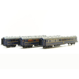 Coffret 3x voitures Type S CIWL - 1935 - ép II - HO - LS Models 49133