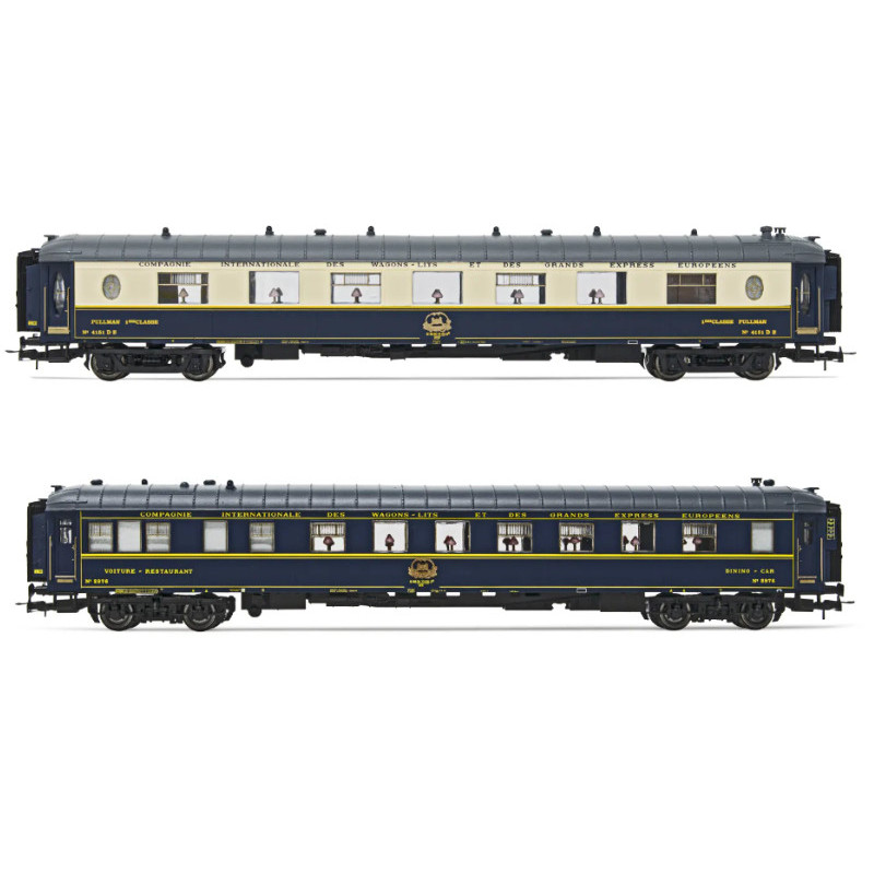 2x voitures Pullman ép. VI - CIWL - HO 1/87 - JOUEF HJ4172