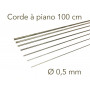 Corde à piano acier longueur 1 mètre Ø 0.5mm - Albion