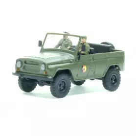 UAZ 469 NVA avec conducteur - HO 1/87 - BUSCH 52113