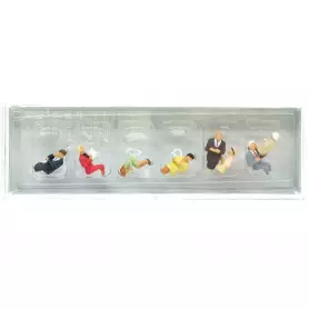 Passagers assis pour voiture restaurant - HO 1/87 - PREISER 10299