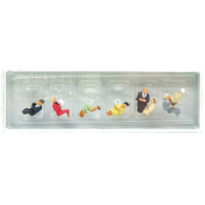 Passagers assis pour voiture restaurant - HO 1/87 - PREISER 10299