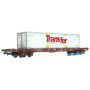 Porte-conteneur Sgss, Container de 40' «Trans-fer», ép. IV SNCF - HO 1/87 - JOUEF HJ6244