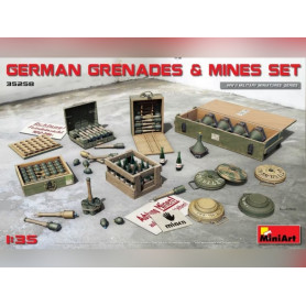 Set de grenades et mines allemandes - échelle 1/35 - MINIART 35258