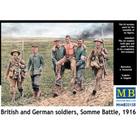 Soldats allemands et britanniques bataille de la Somme WWI - 1/35 - MASTER BOX 35158