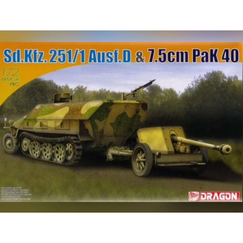 Sd.Kfz.251/1 Ausf.D & 8,5cm PaK - échelle 1/72 - DRAGON 7369