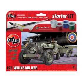 Jeep Willys MB Starter Set - 1/72 - AIRFIX A55117A
