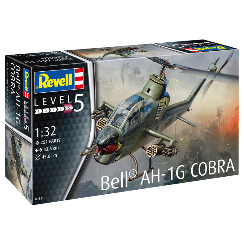 Hélicoptère Bell AH-1G Cobra - échelle 1/32 - REVELL 03821