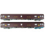 2x voiture postale PA UIC brun PTT - ép IV - HO 1/87 - 40443 LS Models