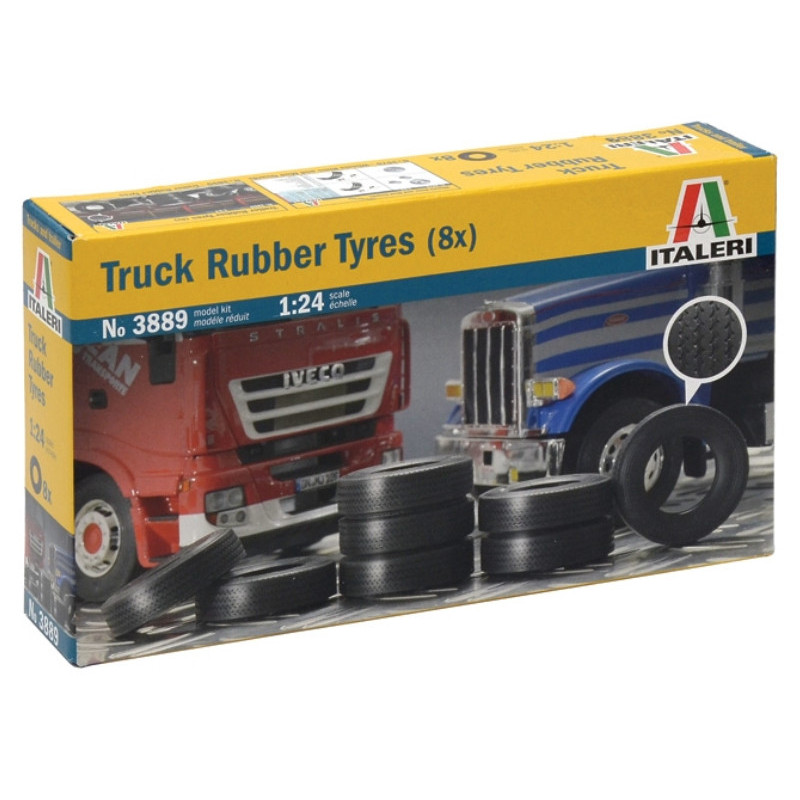 8x pneus de camion - 1/24 - ITALERI 3889