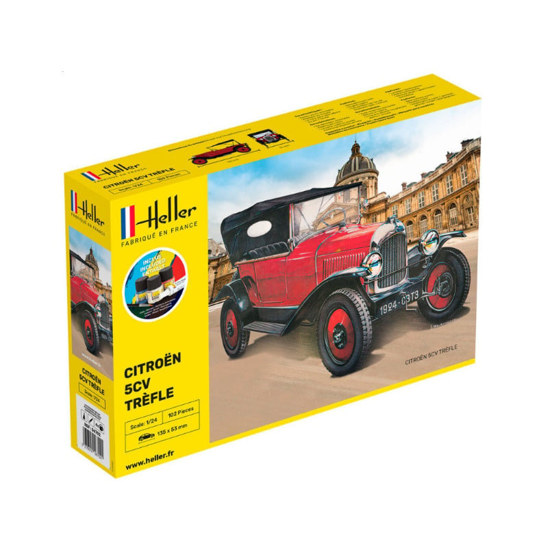 Citroën 5CV Trèfle kit complet - échelle 1/24 - HELLER 56702