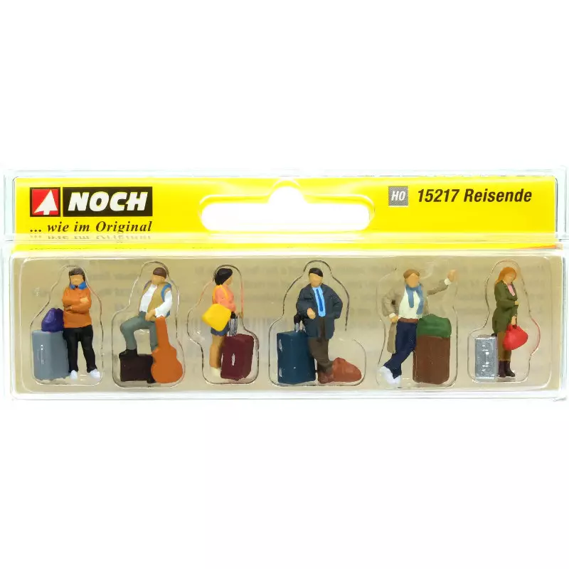 Voyageurs avec bagages - HO 1/87 - NOCH 15217