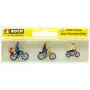 Famille à vélo - HO 1/87 - NOCH 15909