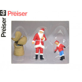 Père-Noël et enfant - échelle O 1/43 - PREISER 65335