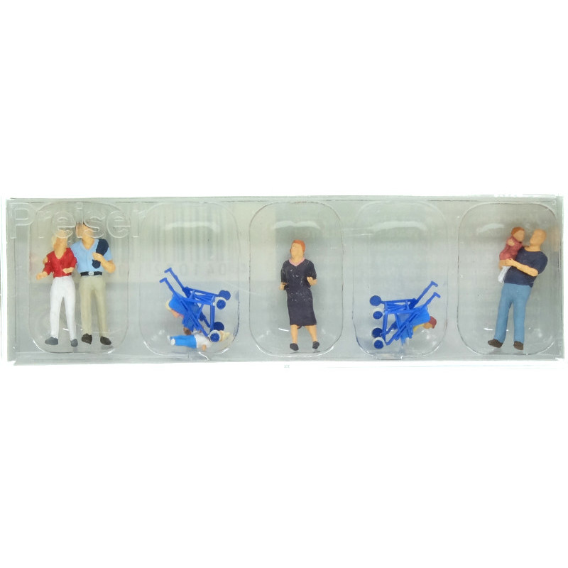 Parents avec enfants - HO 1/87 - PREISER 10494
