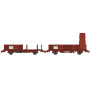 REE WB-486 - 2 Wagonnets de Draisine (Plat à ridelles + Tombereau avec guérite) Ep.III