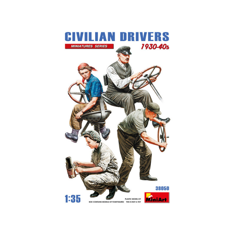 Conducteurs civils années 1930-1940 - échelle 1/35 - MINIART 38050